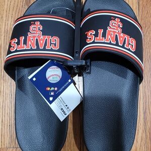 MLB San Francisco Giants Black and Orange Slide Sandals 9-10